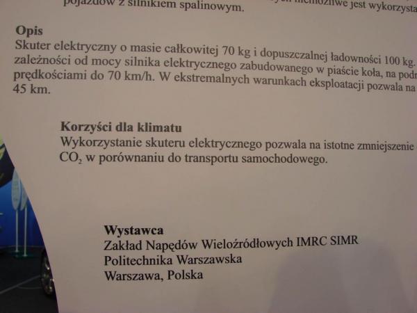 14 Konferencja Klimatyczna w Poznaniu w 2008r. - wystawa
