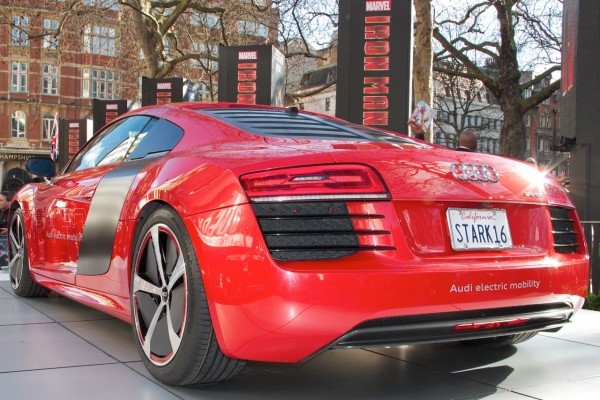 Audi R8 e-tron na premierze filmu Iron Man 3