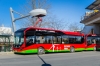 Volvo 7900 Electric Hybrid na stacji szybkiego ładowania 