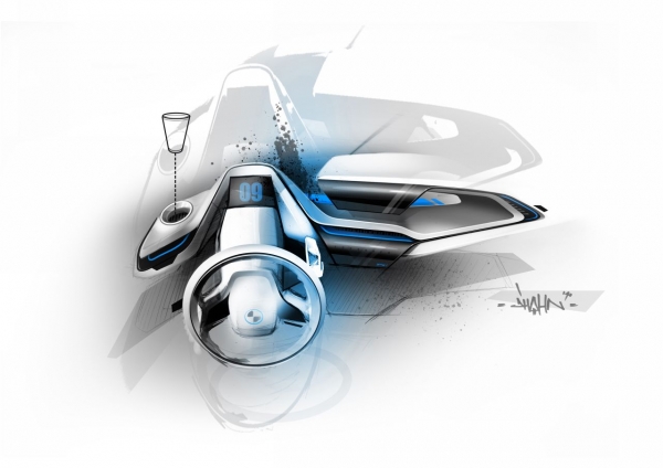 wnętrze BMW i3 Concept