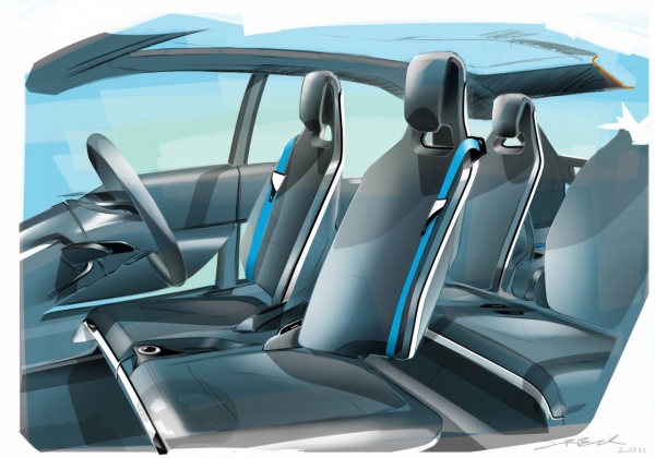 wnętrze BMW i3 Concept