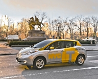 Elektryczne taksówki Nissan Leaf w Nowym Jorku