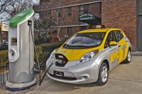 Nissan Leaf jako taksówka w Nowym Jorku