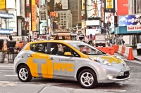 Nissan Leaf jako taksówka w Nowym Jorku