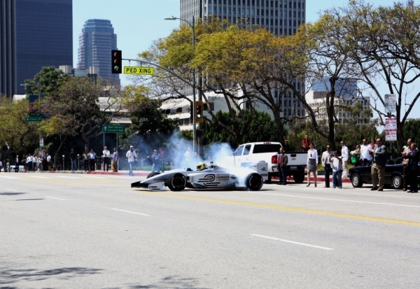 Formulec EF01 podczas prezentacji Formuły E w Los Angeles