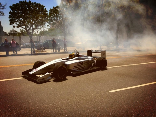 Formulec EF01 podczas prezentacji Formuły E w Los Angeles