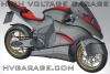 Szkic "studium wzornicze" karoserii motocykla High Voltage Garage