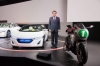 Honda RC-E obok samochodu Honda EV-STER