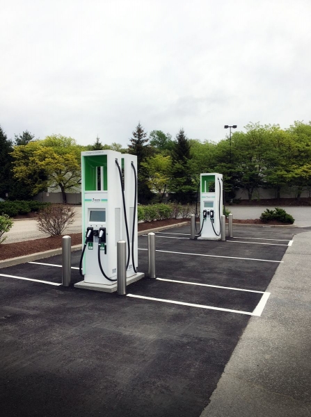 Stacja ładowania Electrify America z ładowarkami ABB