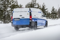 Mercedes-Benz eVito podczas zimowych testów