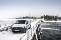 Mercedes-Benz eVito podczas zimowych testów
