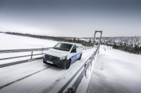 Mercedes-Benz eVito podczas zimowych testów