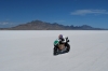 Mission One EV na solnej pustyni Bonneville