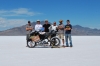 Mission One EV na solnej pustyni Bonneville