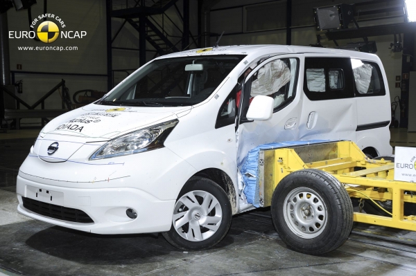 Nissan e-NV200 Evalia w testach zderzeniowych Euro NCAP