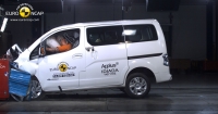 Słaby wynik Nissana e-NV200 Evalia w testach zderzeniowych Euro NCAP