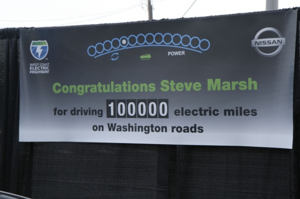 Nissan Leaf - 100 tys. mil (około 160,9 tys. km) przebiegu