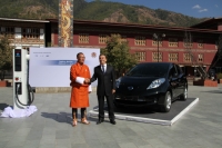 Nissan Leaf w Królestwie Bhutanu