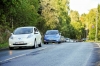 Samochody Nissan Leaf w Norwegii podczas ustanawiania rekordu liczby EV