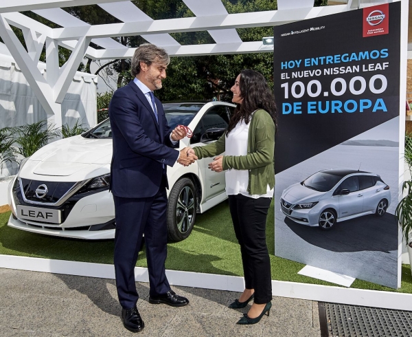 Nissan Leaf 2018 - wydanie Leafa nr 100.000 w Europie