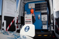Nissan NV400 w roli mobilnej szybkiej ładowarki CHAdeMO