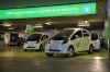 Mitsubishi i-MiEV w punkcie ładowania firmy e+