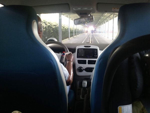 Renault Zoe podczas testu zderzeniowego