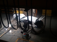 Renault Zoe podczas testu zderzeniowego