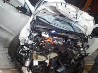 Renault Zoe podczas testu zderzeniowego