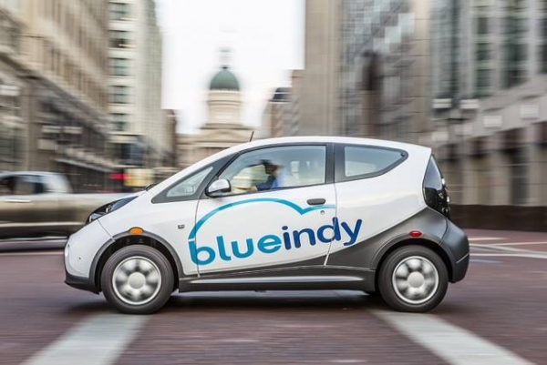Bluecar w wypożyczalni Bolloré BlueIndy