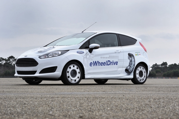 Ford Fiesta wyposażony w napęd Schaeffler E-Wheel Drive
