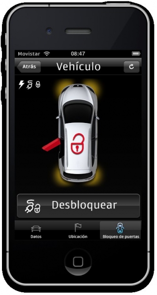 Aplikacja do komunikacji z samochodem SEAT Altea XL Electric Ecomotive