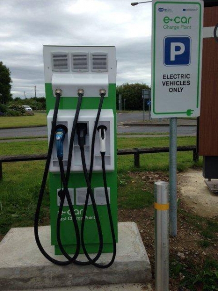 Szybka ładowarka w sieci ESB ecars w Irlandii