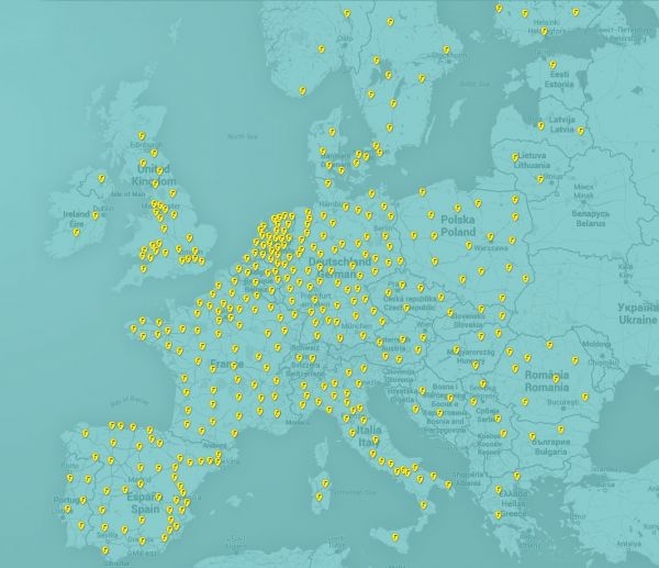 Koncepcyjny plan rozbudowy sieci szybkiego ładowania FastNed