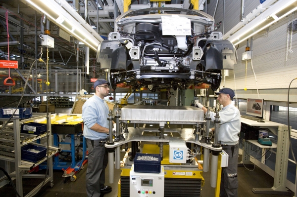 Montaż smarta fortwo electric drive (trzeciej generacji) w Hambach we Francji