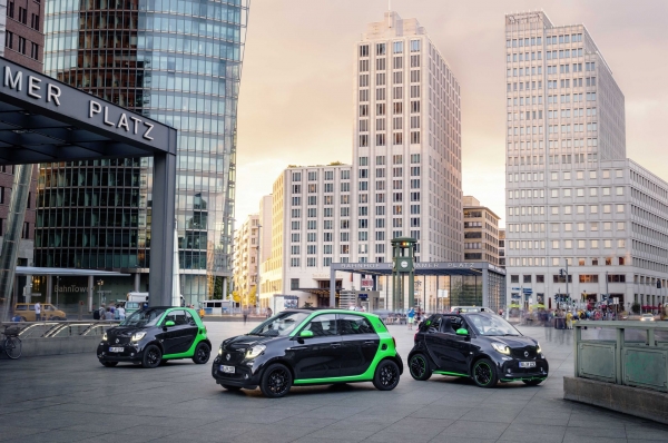 smart fortwo, forfour i fortwo cabrio electric drive