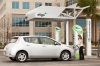 Nissan Leaf na stacji ładowania eVgo w Teksasie