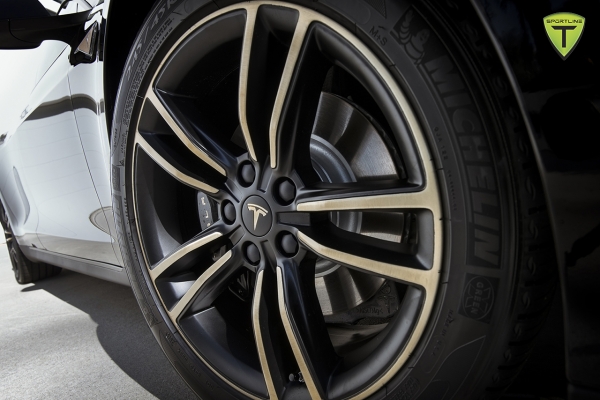 T Sportline Tesla Model S BlackGold Factory Wheel