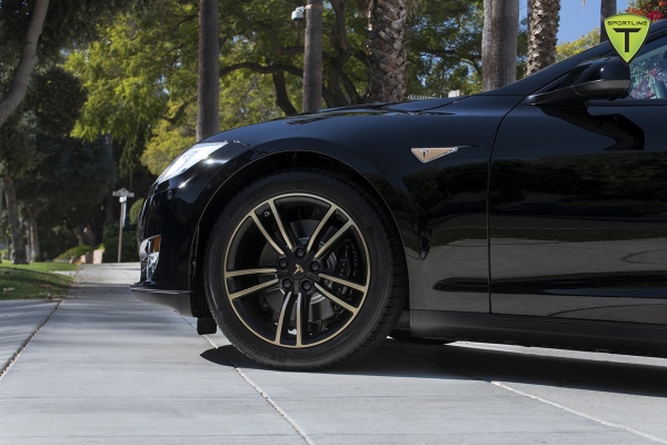 T Sportline Tesla Model S BlackGold Factory Wheel