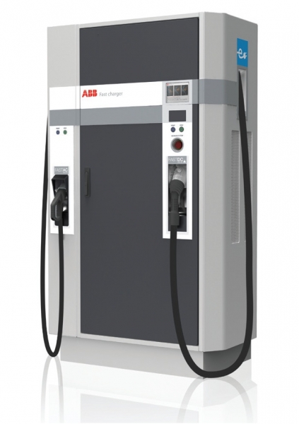 Szybka ładowarka ABB Terra 52 (wersja na 50 kW DC CHAdeMO i 43 kW AC)