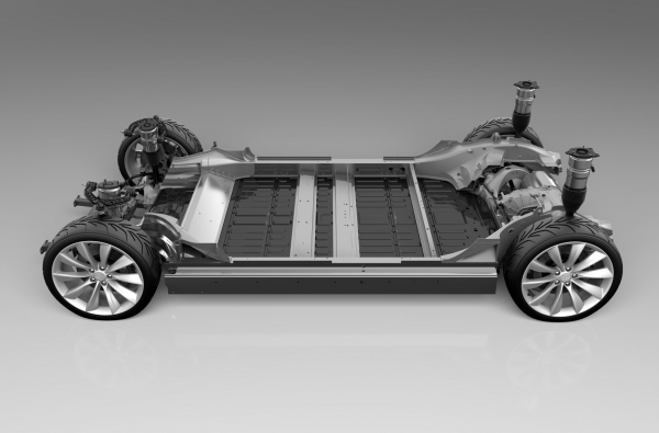 Podwozie samochodu Tesla Model S