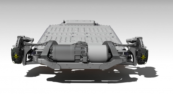 Podwozie samochodu Tesla Model S