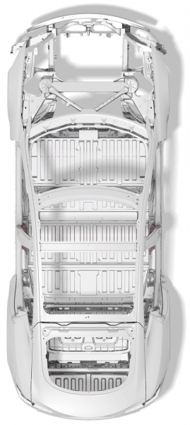 Konstrukcja nadwozia samochodu Tesla Model S