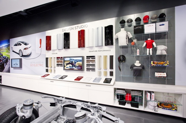 Salon wystawowy firmy Tesla Motors