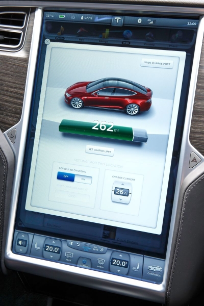 Tesla Model S (wersja dla ruchu lewostronnego)