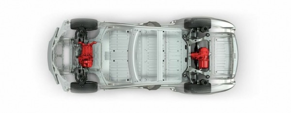 Tesla Model S - dwa silniki trakcyjne
