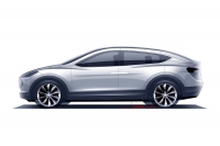 Zakamuflowany prototyp Tesli Model X przyłpany na testach