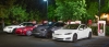 Samochody Tesla Model S i X na stacji szybkiego ładowania Tesla Supercharger