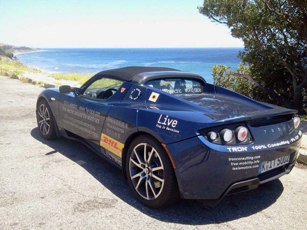 Tesla Roadster w podróży dookoła świata Electric Race