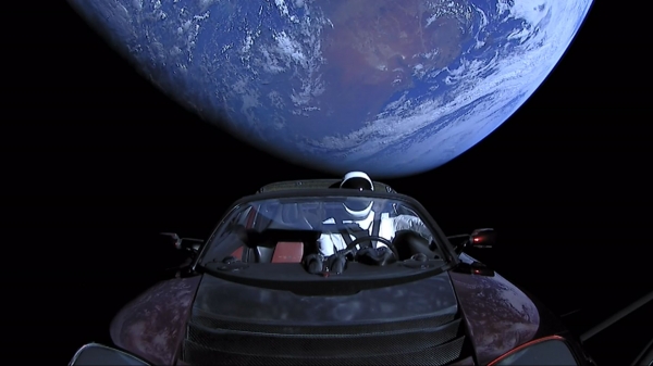 Tesla Roadster wysłany 6 lutego 2018r. w kosmos rakietą Falcon Heavy
